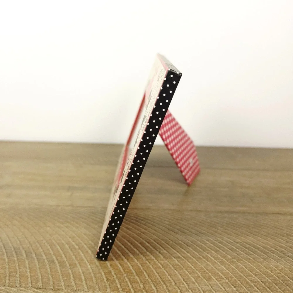 Mary Engelbreit Scottie Dogs and Cherries‎ Gingham Picture Frame Michel Vintage